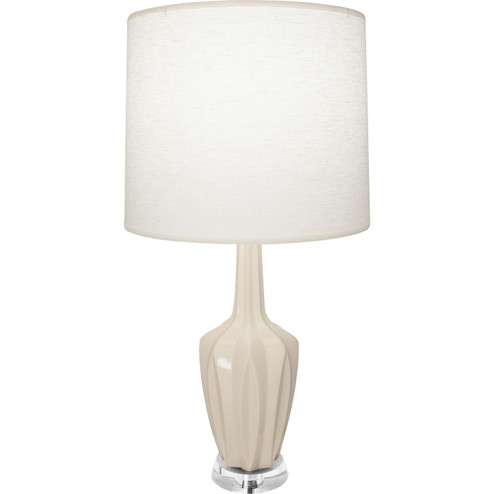 Emma One Light Accent Lamp in Bone Glazed Ceramic w/Polished Nickel/a Lucite (165|BN35)