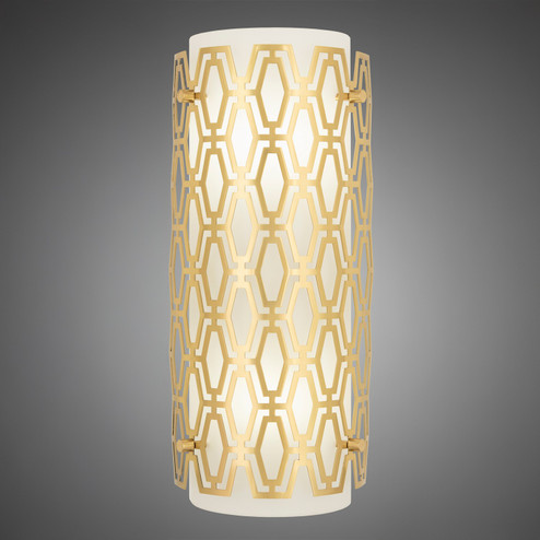 Marcel Two Light Wall Sconce in Modern Brass, Frosted Cased White (165|202)