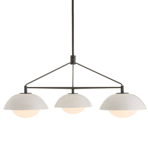 Glaze Three Light Chandelier in Ivory Stained Crackle (314|GADMC01)