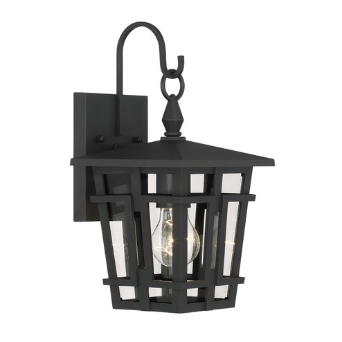 Fieldstone One Light Outdoor Wall Sconce in Sand Coal Black (7|77900-66)