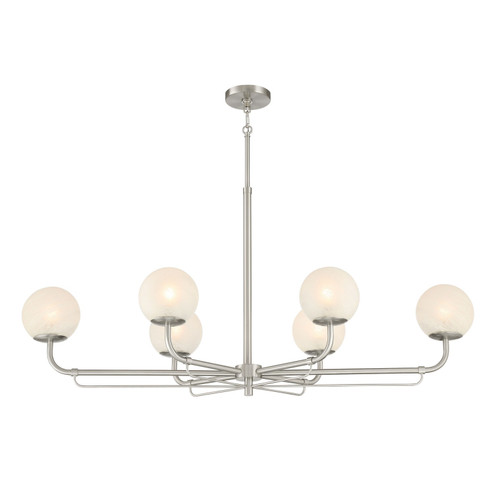 Whitehall Six Light Island Pendant in Brushed Nickel (7|3796-84)