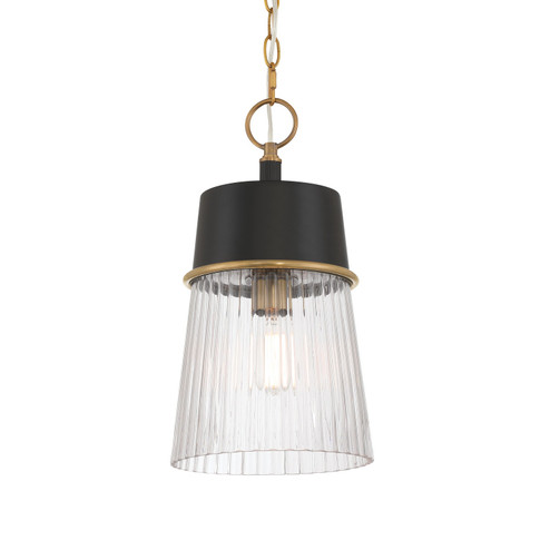 Stamford One Light Pendant in Dark Matte Black (7|192-876)