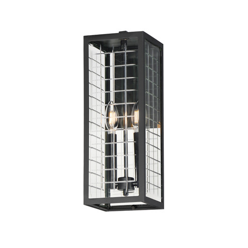 Magnus Two Light Outdoor Wall Sconce in Black (16|30693CLBK)