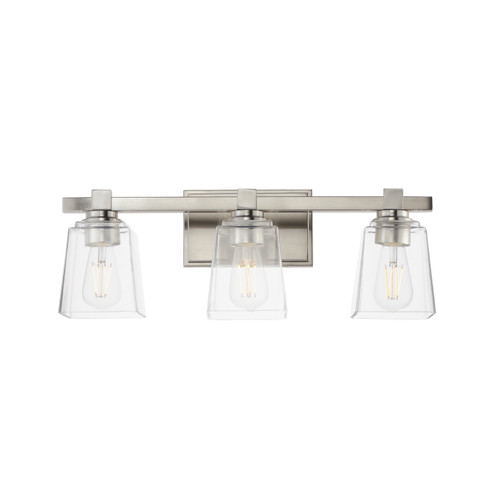 Cubos Three Light Bath Vanity in Satin Nickel (16|21383CLSN)