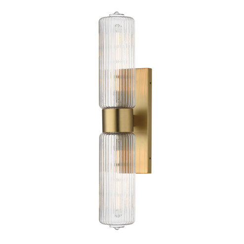 Kasbah Two Light Wall Sconce in Satin Brass (16|15192CRSBR)