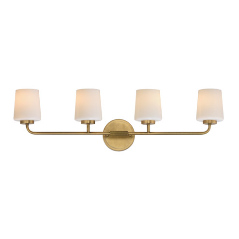 Durham Four Light Bath Vanity in Natural Aged Brass (16|12694WTNAB)