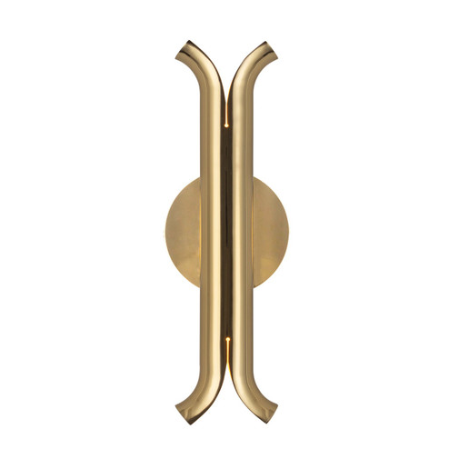 Husk LED Wall Sconce in Metallic Brass (347|WS89714-MRB)