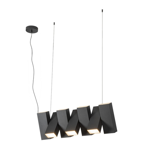 Domino LED Linear Pendant in Black (347|LP17435-BK-UNV)