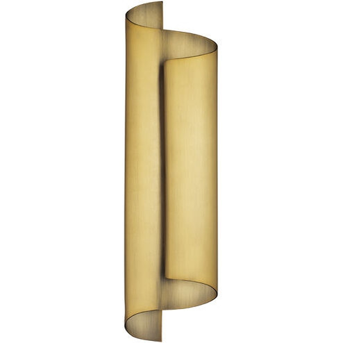 Pirouette LED Wall Sconce in Aged Brass (281|WS-94518-30-AB)