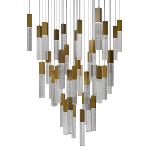 Cinema LED Pendant in Aged Brass (281|PD-30841S-AB)