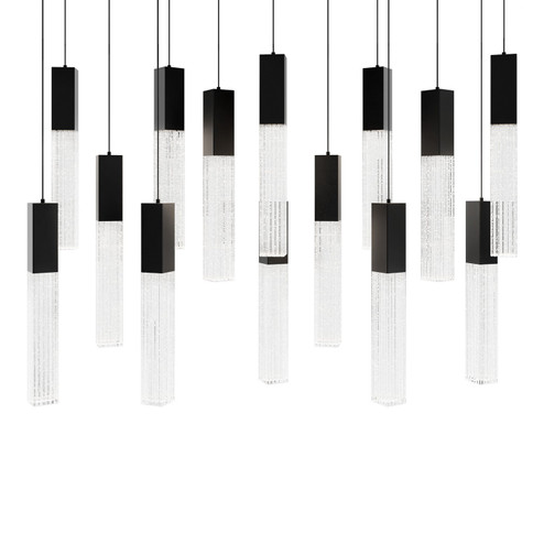 Cinema LED Pendant in Black (281|PD-30814L-BK)
