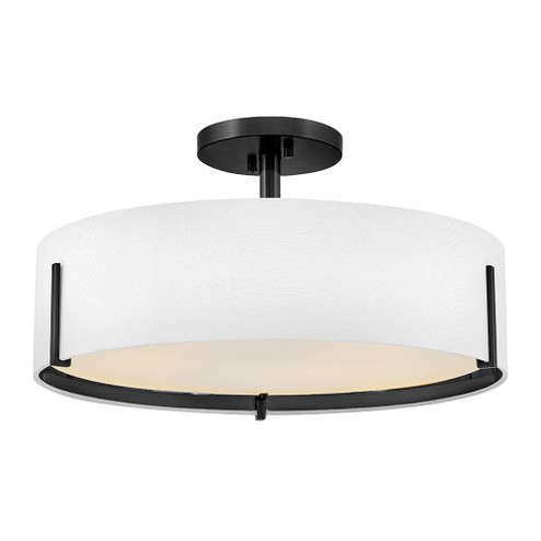 Halle LED Semi-Flush Mount in Black (13|47573BK)