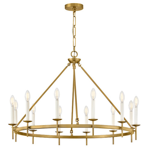 Copley LED Chandelier in Lacquered Brass (13|47476LCB)