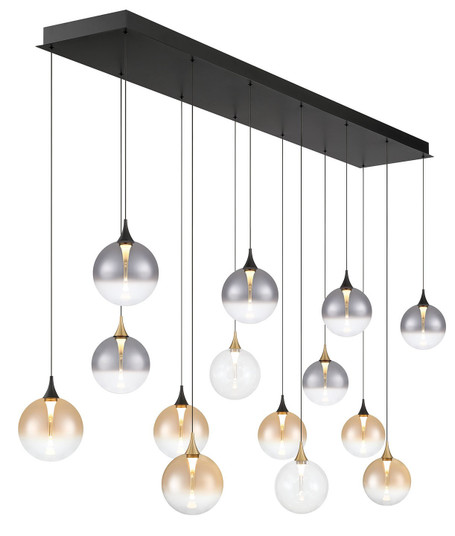 Iissa 14 Light Chandelier in Gold-Black (40|48940-043)