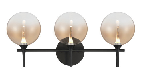 Iissa Three Light Vanity in Black (40|48915-038)