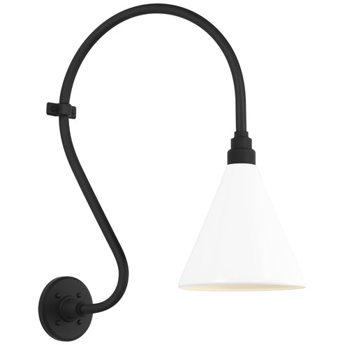 Academy Barn Light LED Barn Light in Matte Black (268|TOB 2804MBK/S10-WHT)