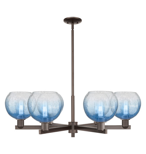 Arcadia Six Light Chandelier in Oil Rubbed Bronze (405|716-6CR-OB-G483-8SB)