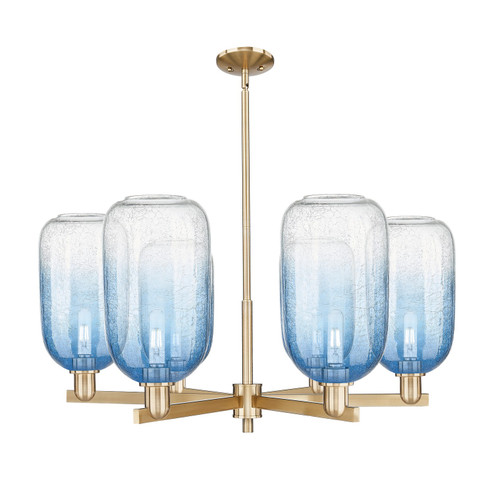 Arcadia Six Light Chandelier in Champagne Bronze (405|716-6CR-CB-G482-7SB)