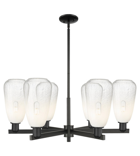 Arcadia Six Light Chandelier in Matte Black (405|716-6CR-BK-G480-6OP)
