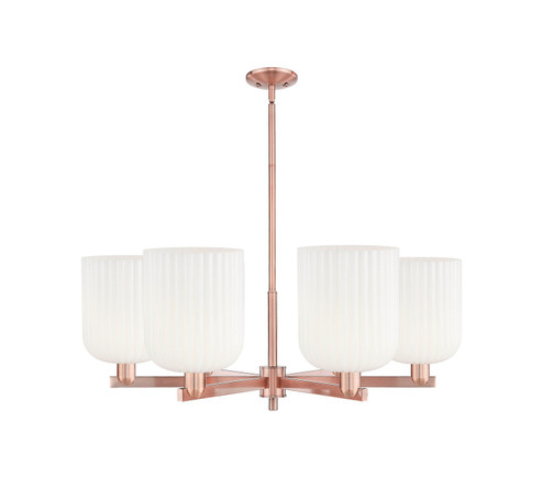 Arcadia Six Light Chandelier in Antique Copper (405|716-6CR-AC-G559-8GWH)