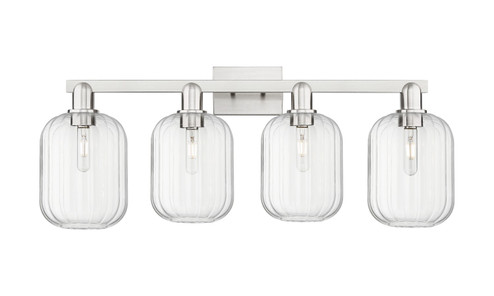 Arcadia Four Light Bath Vanity in Brushed Satin Nickel (405|716-4W-SN-G460-7CL)