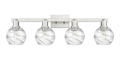 Arcadia Four Light Bath Vanity in Brushed Satin Nickel (405|716-4W-SN-G1213-6CL)