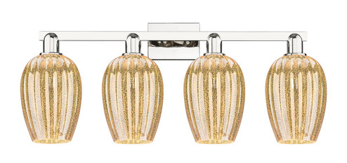 Arcadia Four Light Bath Vanity in Polished Nickel (405|716-4W-PN-G457-6ME)