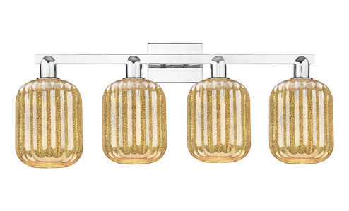 Arcadia Four Light Bath Vanity in Polished Chrome (405|716-4W-PC-G460-7ME)