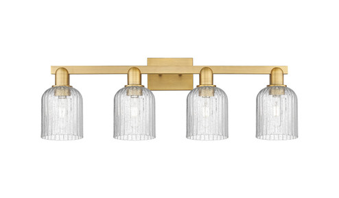 Arcadia Four Light Bath Vanity in Brushed Brass (405|716-4W-BB-G559-5SDY)