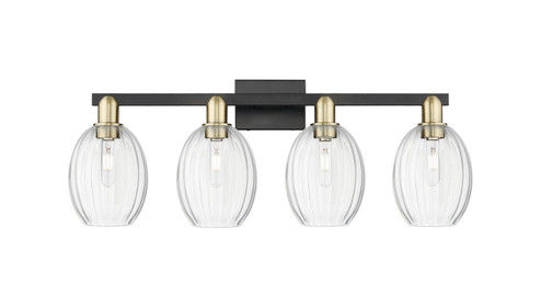 Arcadia Four Light Bath Vanity in Black Antique Brass (405|716-4W-BAB-G459-6CL)