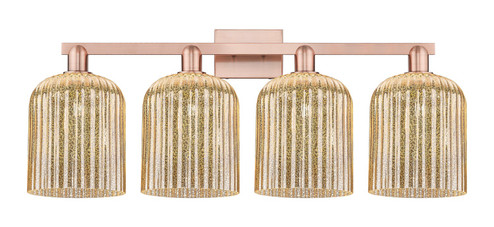 Arcadia Four Light Bath Vanity in Antique Copper (405|716-4W-AC-G559-8ME)