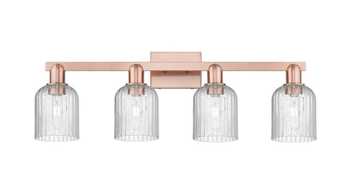 Arcadia Four Light Bath Vanity in Antique Copper (405|716-4W-AC-G559-5SDY)