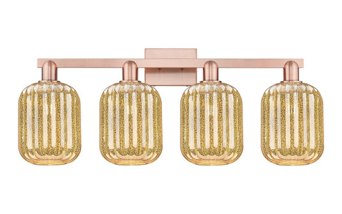 Arcadia Four Light Bath Vanity in Antique Copper (405|716-4W-AC-G460-7ME)
