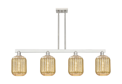 Arcadia Four Light Island Pendant in Brushed Satin Nickel (405|716-4I-SN-G460-7ME)