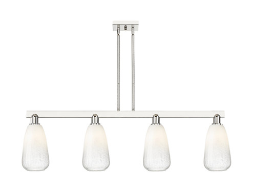 Arcadia Four Light Island Pendant in Polished Nickel (405|716-4I-PN-G480-6OP)