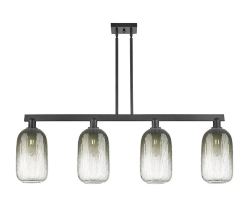 Arcadia Four Light Island Pendant in Matte Black (405|716-4I-BK-G482-7SL)