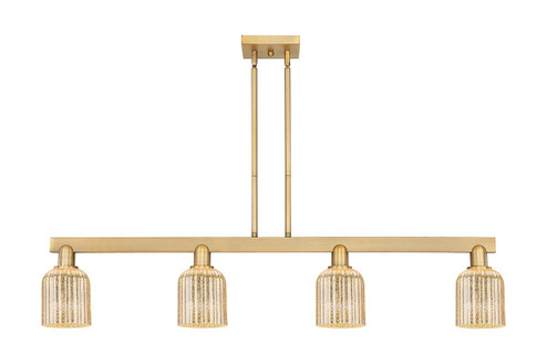 Arcadia Four Light Island Pendant in Brushed Brass (405|716-4I-BB-G559-5ME)