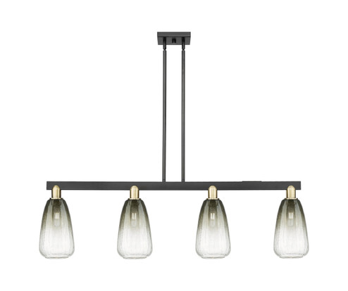 Arcadia Four Light Island Pendant in Black Antique Brass (405|716-4I-BAB-G480-6SL)