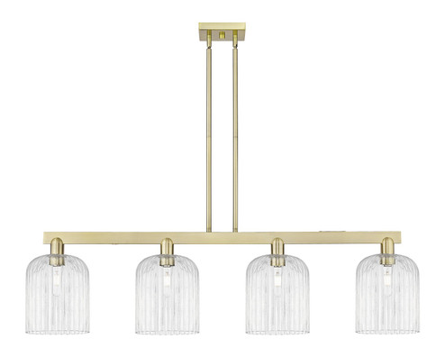 Arcadia Four Light Island Pendant in Antique Brass (405|716-4I-AB-G559-8CL)