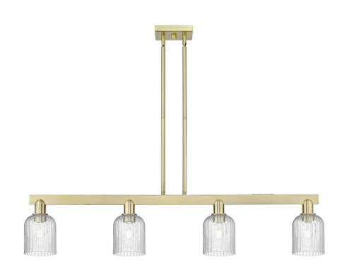 Arcadia Four Light Island Pendant in Antique Brass (405|716-4I-AB-G559-5SDY)