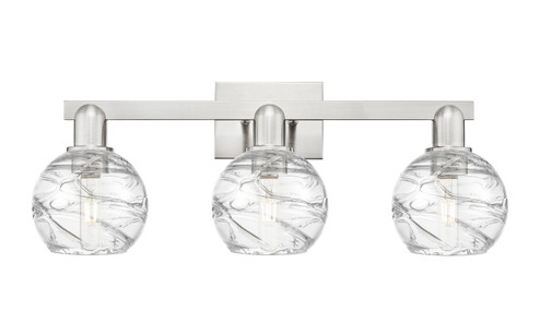 Arcadia Three Light Bath Vanity in Brushed Satin Nickel (405|716-3W-SN-G1213-6CL)