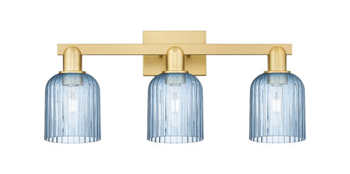 Arcadia Three Light Bath Vanity in Satin Gold (405|716-3W-SG-G559-5BL)