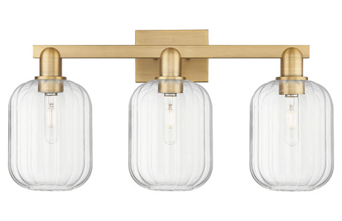Arcadia Three Light Bath Vanity in Brushed Brass (405|716-3W-BB-G460-7CL)
