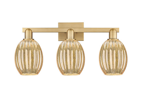 Arcadia Three Light Bath Vanity in Brushed Brass (405|716-3W-BB-G459-6ME)