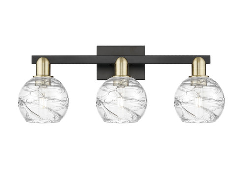 Arcadia Three Light Bath Vanity in Black Antique Brass (405|716-3W-BAB-G1213-6CL)