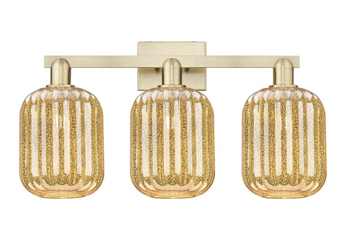 Arcadia Three Light Bath Vanity in Antique Brass (405|716-3W-AB-G460-7ME)
