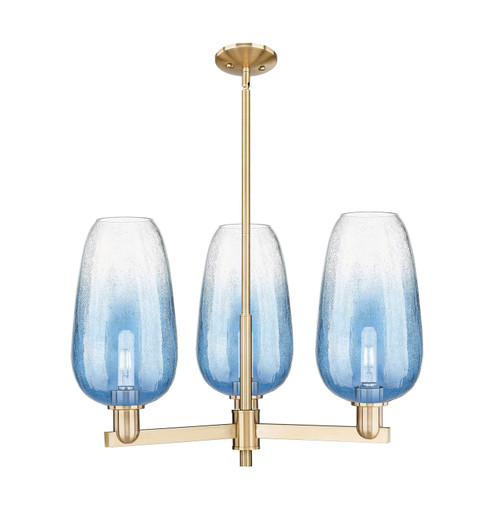 Arcadia Three Light Pendant in Champagne Bronze (405|716-3CR-CB-G484-7SB)