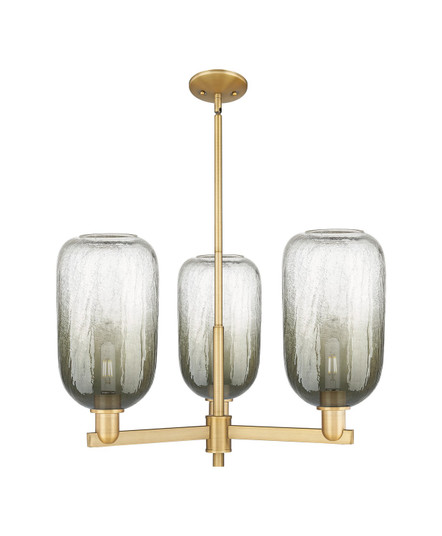 Arcadia Three Light Pendant in Brushed Brass (405|716-3CR-BB-G482-7SL)