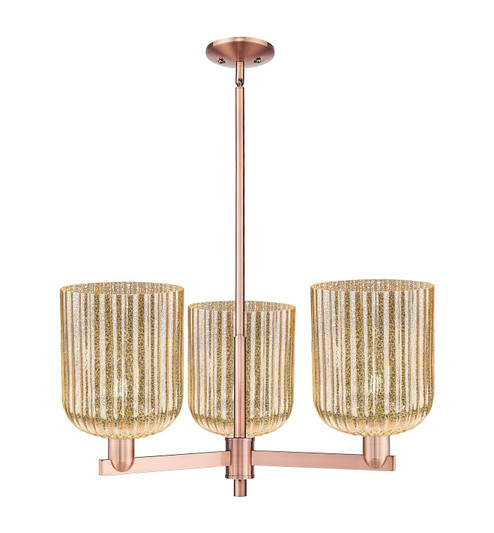 Arcadia Three Light Pendant in Antique Copper (405|716-3CR-AC-G559-8ME)