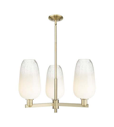 Arcadia Three Light Pendant in Antique Brass (405|716-3CR-AB-G484-7OP)